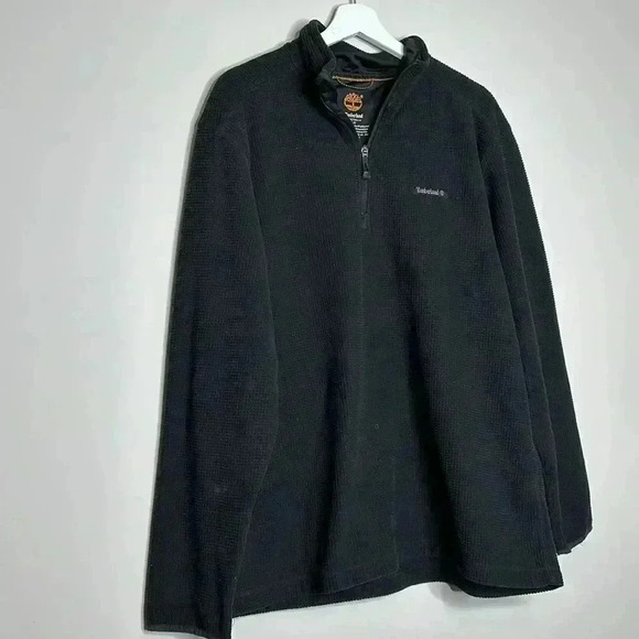 Timberland Black Half Zip Pull Over - Picture 3 of 7
